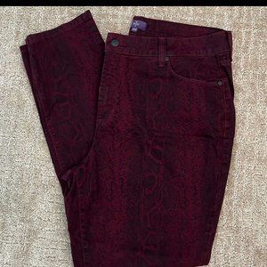 NYDJ Skinny Snakeskin Print Jeans